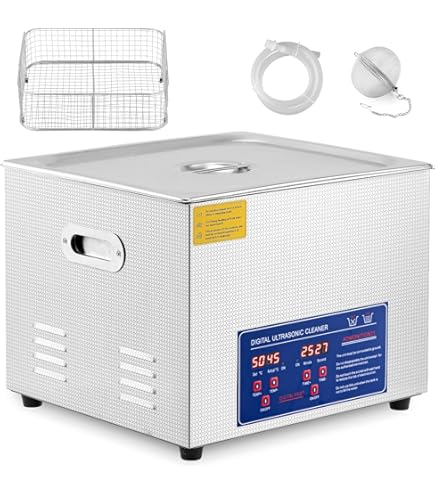 超音波洗浄器 600W 加熱・強度・時間調整可 Amazon | Kurflo 超音波洗浄機 超音波洗浄器 卓上超音波洗浄機